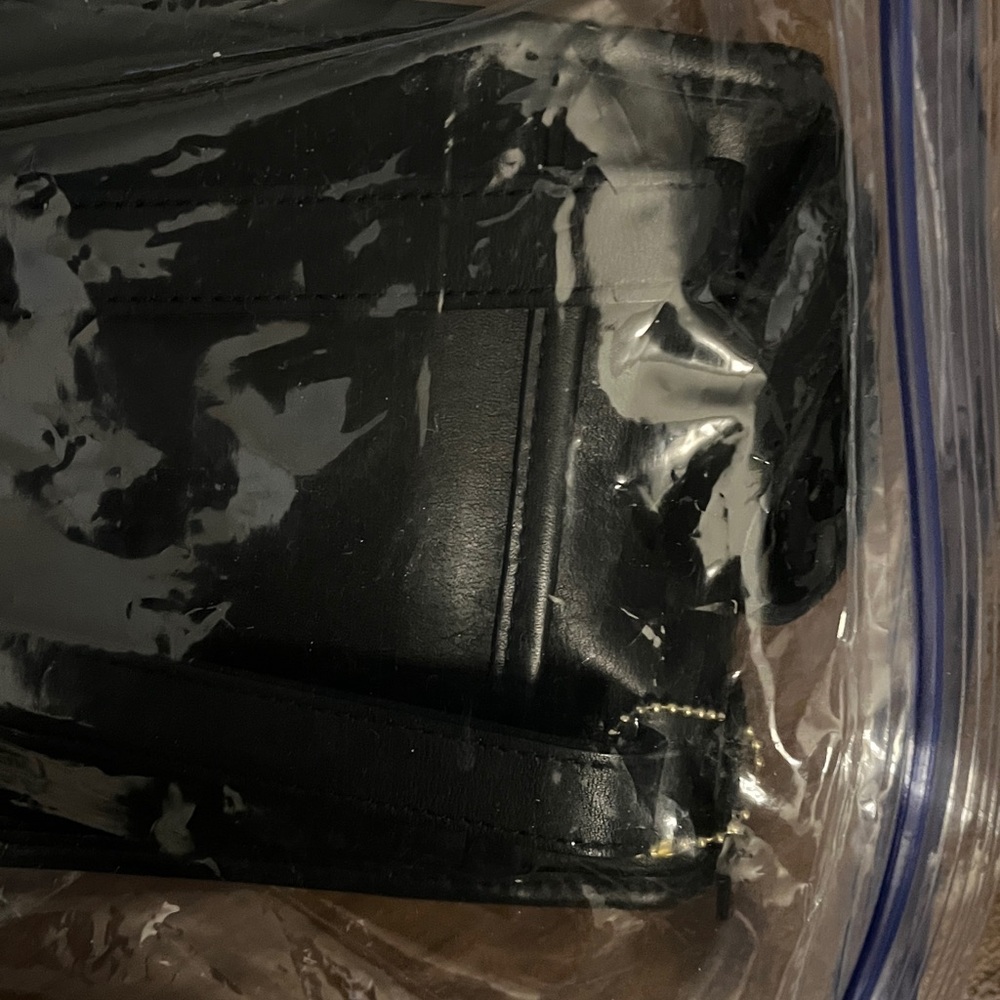 Beautiful Coach RARE #9978 VTG Black Cowhide Leather Suede Interior Crossbody - Picture 12 of 13